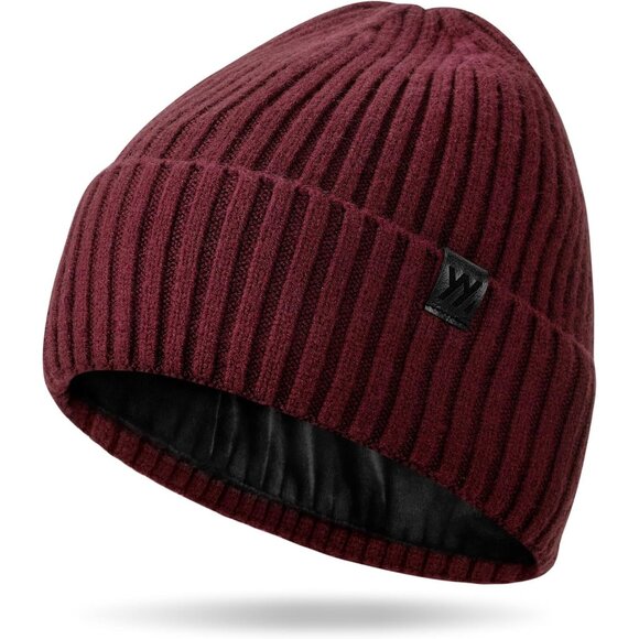 Winter Beanie Hat for Men & Women Fleece Lined Thermal Knit Hat Ski Beanie Skul